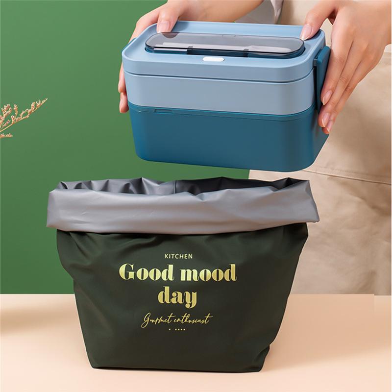 Portable Large-capacity Thermal Lunch Bags Waterproof Nylon Picnic Food Insulated Container Bento Cooler Bag for Work School