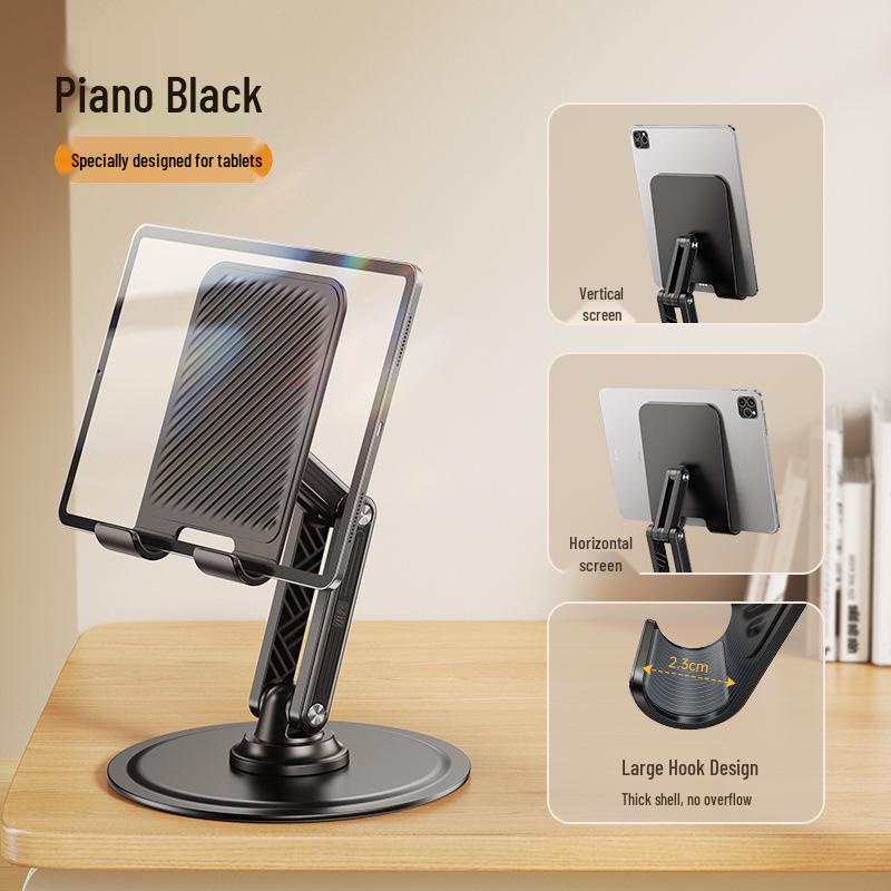 

Adjustable Folding Tablet & Phone Stand for iPad and Huawei Devices – Perfect for Live Streaming and Watching TV 360° Rotatable & Portable Foldable