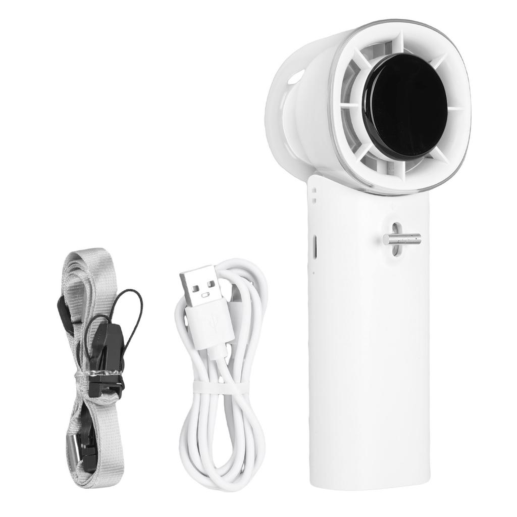 Portable Handheld Fan Quiet 3600mAh Rechargeable Battery Operated 128 Speed Personal Mini Travel