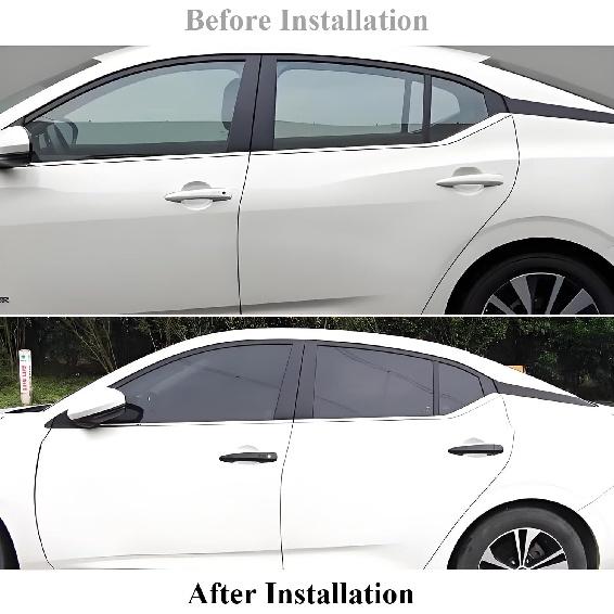 Exterior Door Handle Cover Protector Trim For 2024 2025 Nissan Altima, 2024 2025 Nissan Sentra Accessories(2. Carbon Fiber Grain)