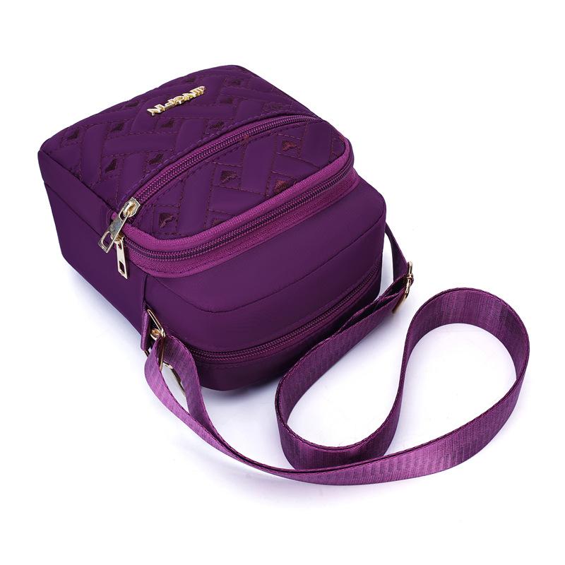 Women Crossbody Small Square Bag Female Girls Canvas Bag Student  Shoulder Messenger Bag Woman Multi Pocket Small Satchel