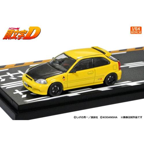 INTERALLIED MODELER'S 1/64 Initial D Set Vol.12, Tomoyuki Tate, Toudou Shokai Civic (EK9) & Takumi Fujiwara Trueno (AE86) Completed