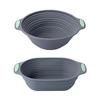 Silicone Folding Basket for Baking and Fermentation - Heat Resistant Large Capacity Tray for Multiple Batch Preparation
