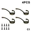 4/10Pcs Vintage Wall Hooks Zinc Alloy Hangers For Coats,Hats,Keys And Towels,Home Storage Decor Farmhouse Decor