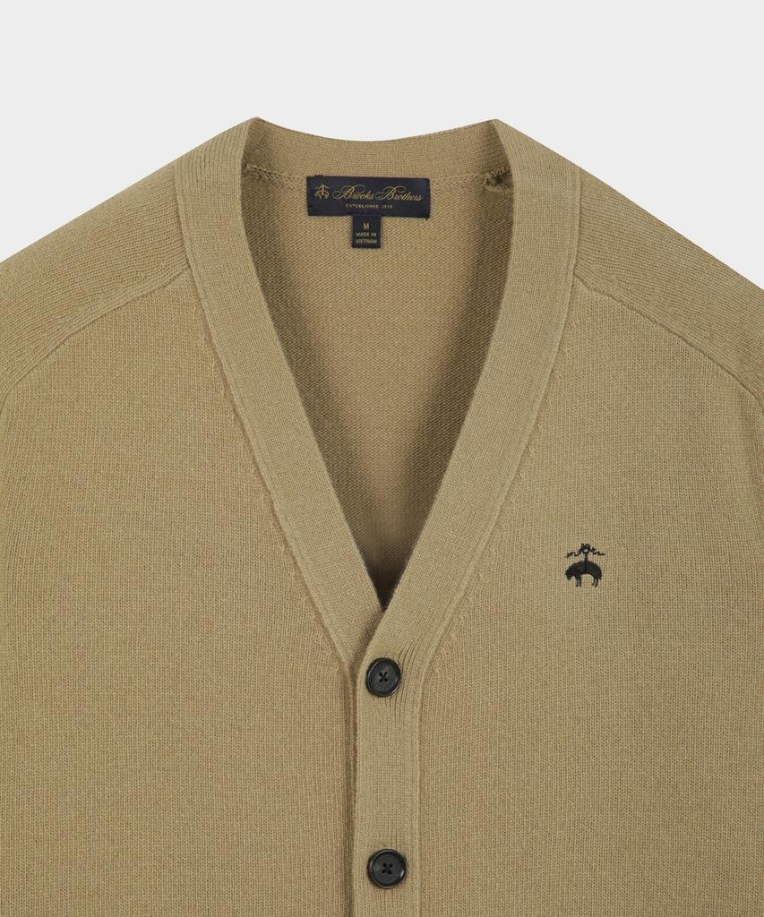 Brooks Brothers Wool Cardigan (Beige) (Bbwcmbf405)