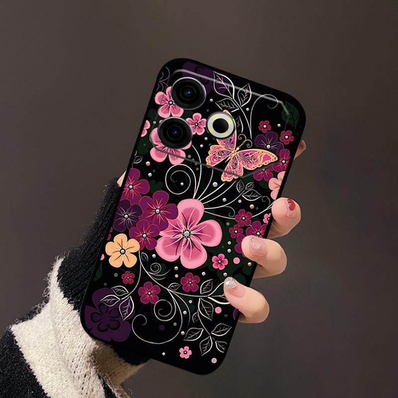 For Tecno Pova 6 Neo Case TPU Luxury Black Silicone Soft Phone Cases for Tecno Pova 6 Neo Portector Soft Cover Pova6 Neo Capa