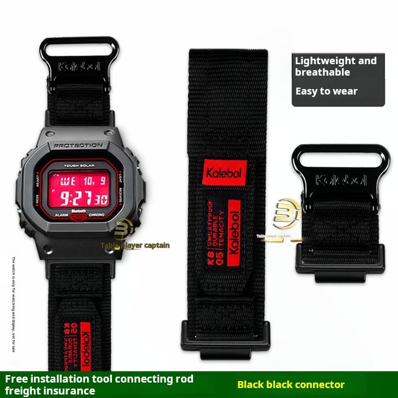 Dw-5600 Sportovní Nylonový Řemínek na Hodinky Pánský Pro Casio Gshock GM-5600 Dw5600 gw-m5610 GA2100 Plátěný Řemínek Kovový adaptér Příslušenství