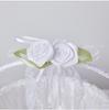 European Style Milky White Flower Girl Basket for Weddings