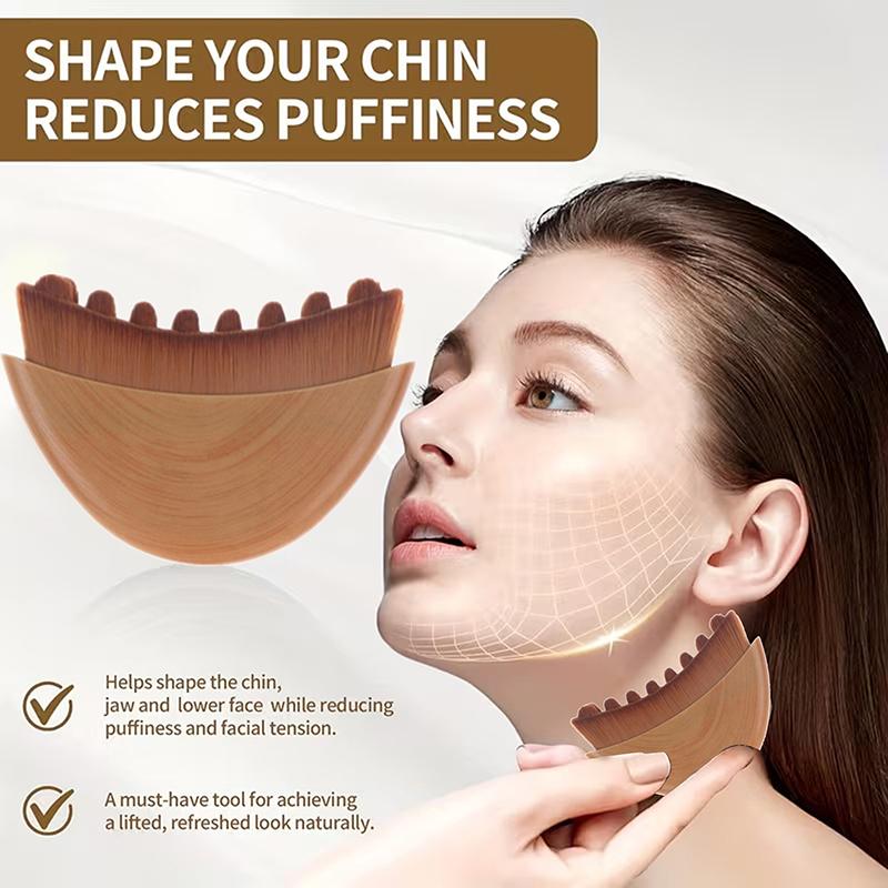 Contour Facial Brush Manual Lymphatic Drainage Massager Durable Soft Bristles Ergonomic Facial Cleansing Brush Ideal For Shaping