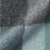 MUJI Fluffy Wool Large Stole (Check) Unisex Adult DDD40A5A Charcoal Gray Check 60 X 200cm