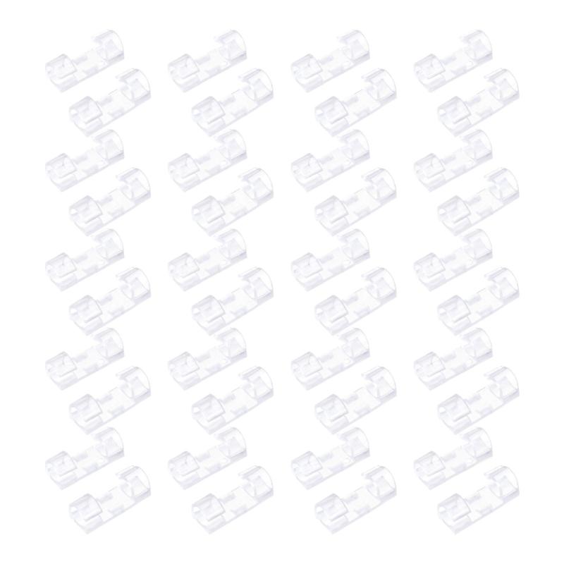 

Adjustable Cord Clip Wire Holders No Drill Installation Reusable Cable Organizers Plastic Cable Clip For Desk Wall Car