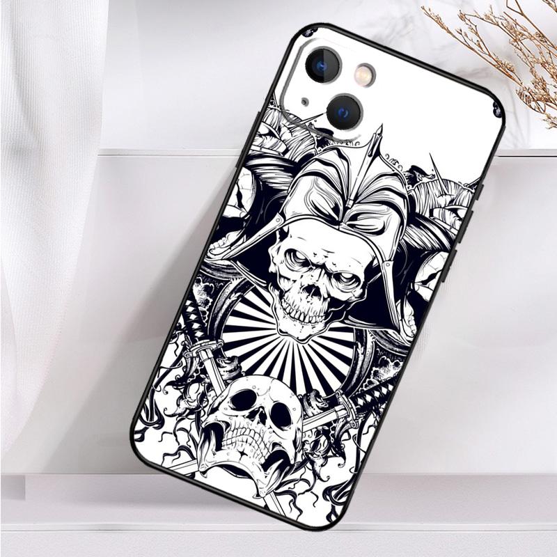 Samurai Mask Demon Shockproof Case For iPhone 17 16 15 14 11 Pro Max Plus 12 13 Mini 16e 17 Air Phone Cover