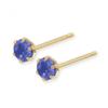 [Official] ESTELLE Women's Earrings In 10K Yellow Gold with September Birthstone Sapphire (Product Code: 0222-5444-0012-0000)