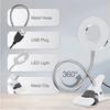 48 LED USB Book Light Clip Desk Lamp Reading Light with 3 Color Mode 10 Brightness Dimmer 360° Flexible Gooseneck Bed Night Lamp