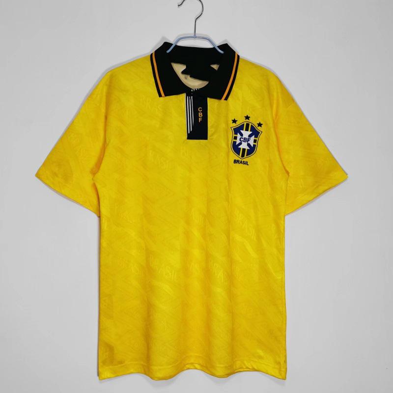 Retro Brazil Collector s Edition Football Jersey T-Shirt – Short Sleeve Small