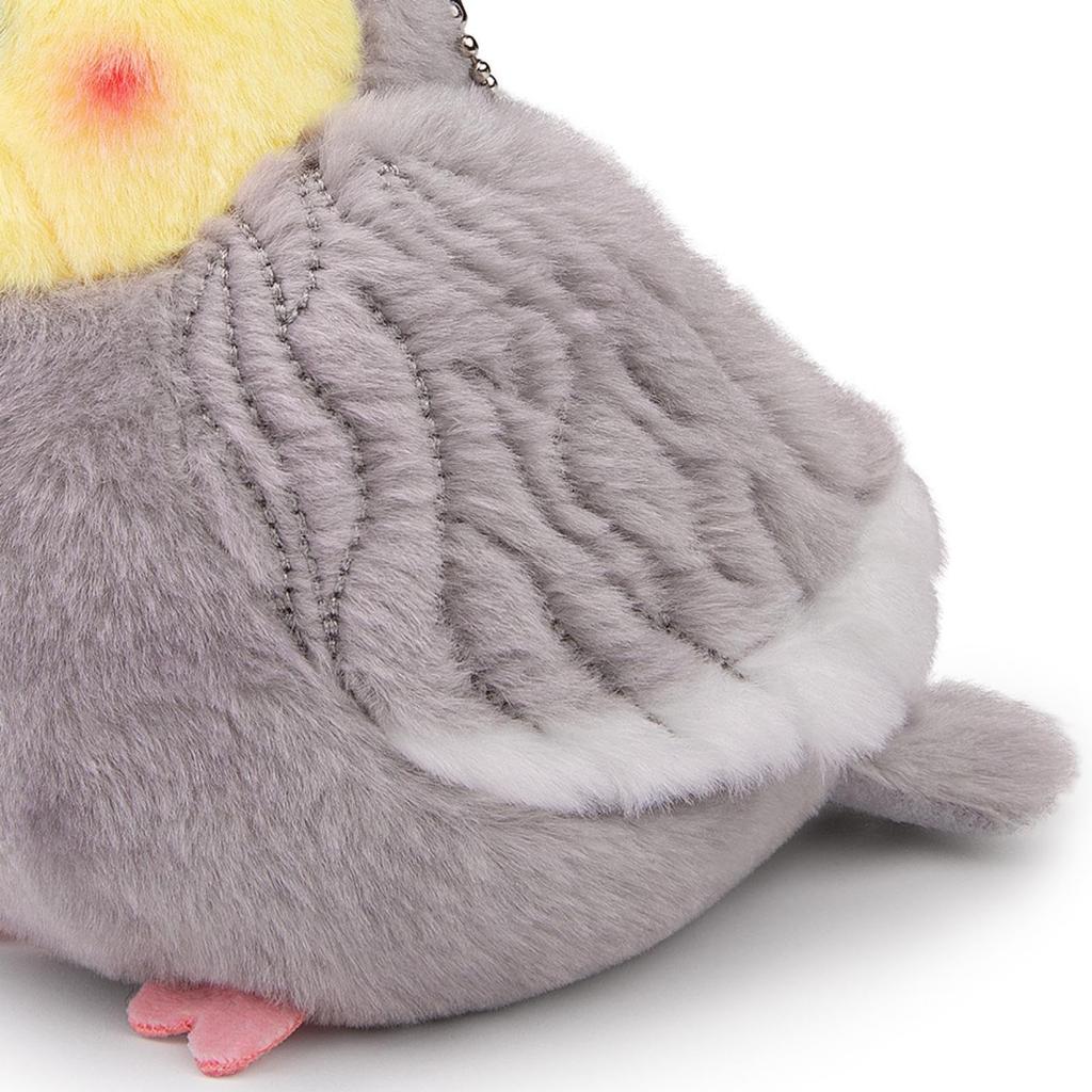 lilizzhoumax Realistic Cockatiel - Gray Plush Animal, Bird Stuffed Animal, Cute Plush Toy, Girl's Toy, Christmas Gift for Kids, Crying Baby, Home