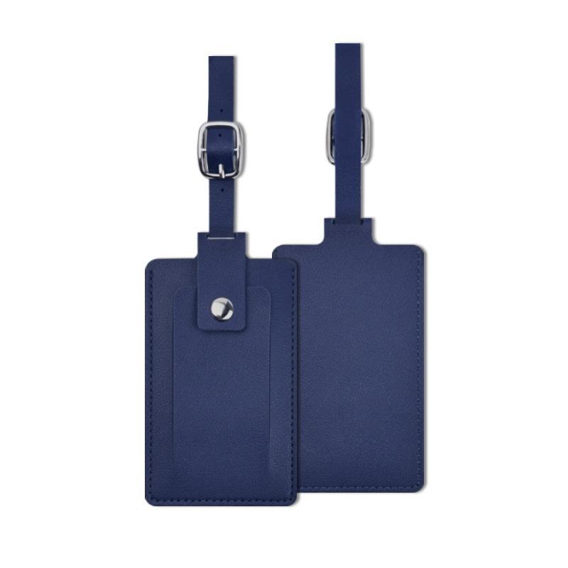 Multicolor Pu Leather Boarding Pass To Protect Privacy  Four-in-one Buckle Flip Leather Luggage Tag