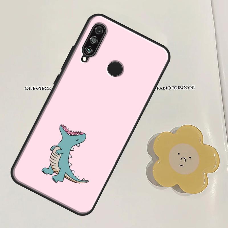 Cartoon Dinosaur For Huawei Nova Y60 Y70 Y90 Y61 Y91 3i 7i 8i 11i Nova 11 9 10 SE P20 P40 Lite P30 Pro Case