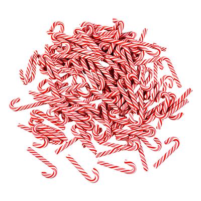 10/30/50 Stuks Mini Zuurstok Kerstversiering Rood Wit Hars Snoep DIY Ambachten Kerst Hanger Navidad Huisdecoratie 2025 Nieuwjaar