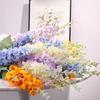 8 Stück Hohe Delphinium Kunstblumen Großhandel Weiß Rosa Seiden-Rittersporn für Vase Zuhause Hochzeit Blumendekoration