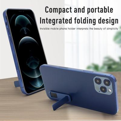 Kolorowy Metalowy Uchwyt na Telefon Komórkowy dla iPhone 13 14 15 Xiaomi Stojak w Kształcie Paska Naklejka na Tył Prosty Przenośny Uchwyt na Smartfon