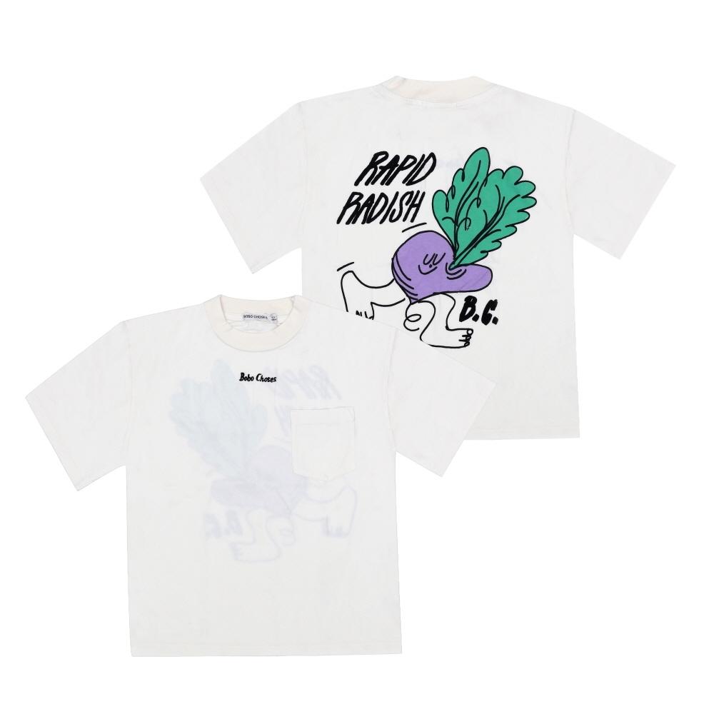 Bobo Choses Oversized Kids T shirT Rapid Radish B126ac019 B126AC019 199 (4A)
