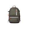 Straight Edge Large Capacity Polyester Backpack Unisex Backpack Brown Green 10022108-A01