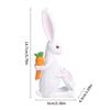  Easter Bunnies Figurines Family Rabbit Statues Modern Art Spring Home Decors