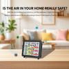 4inch Large Screen Multifunction Air Quality Monitor Including Temperature, Humidity, CO CO2 TVOC for Home
