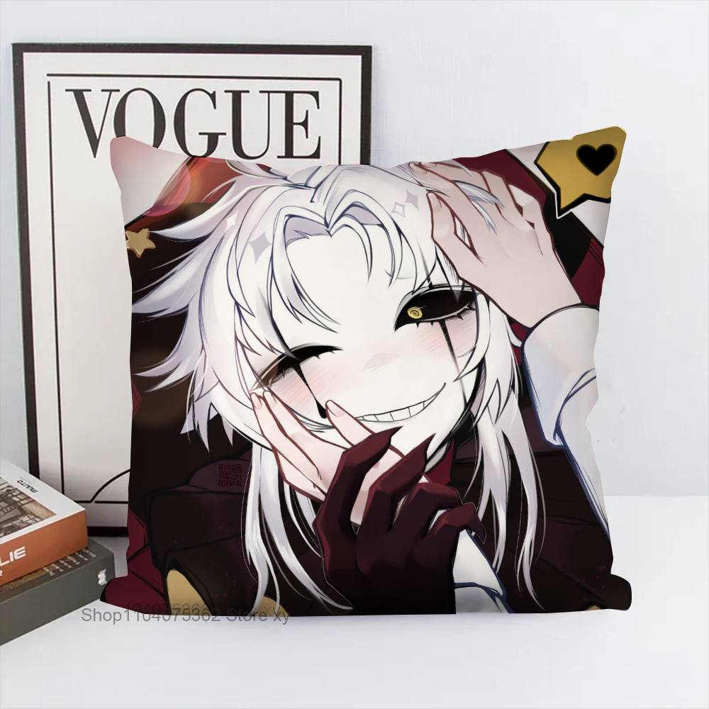 1Pc Freakish Pierrot Circus Bash Pillow Case Fashion Square Pillowcase Bedroom Sofa Room Ins Decoration Leisure