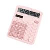 Colorful Solar-Powered Dual Office & Student Calculator