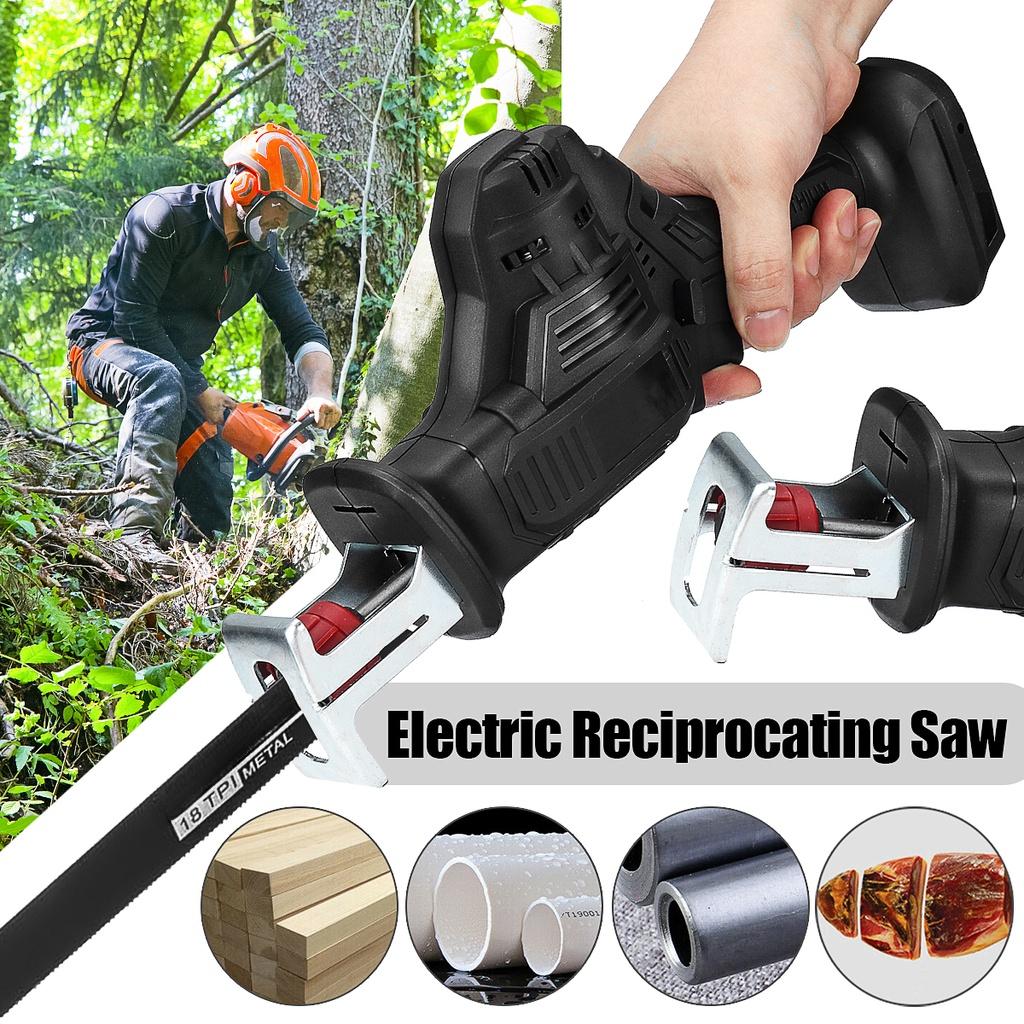 Cordless Reciprocating Saw Metal Wood Cutting Machine 18V Portable Electric Saw Woodworking Cutters