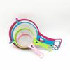 Colorful Handheld Mesh Sieve Set with Hanging Hole - Multi-Functional Strainer for Soy Milk and Flour