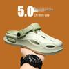 2025 Men's Summer Wear-Resistant Sports Clogs: Outdoor Closed-Toe Beach Sandals with Cushioned Comfort.