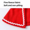 Lace Trim Pet Christmas Costume Soft Fabric Cat Xmas Clothes  Home Holiday Decor