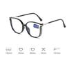 Customization Unisex Retro Square Reading Glasses Luxury HD Prescription Eyeglasses Retro Blue Light Blocking  Glasses