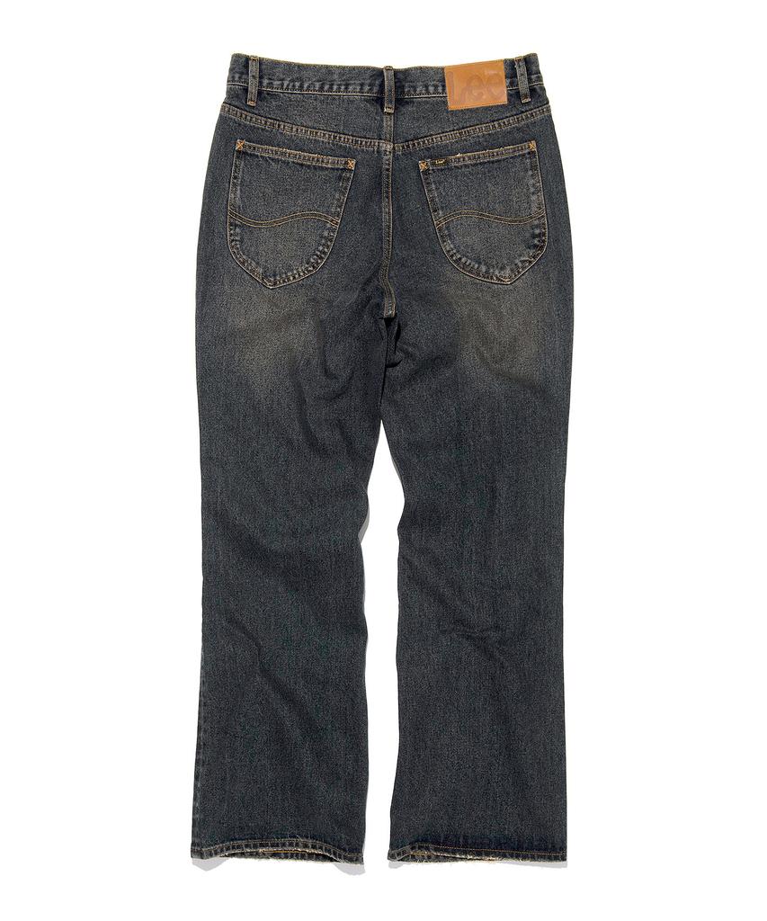 LEE Flare Fit Damaged Denim Pants Indigo Dark