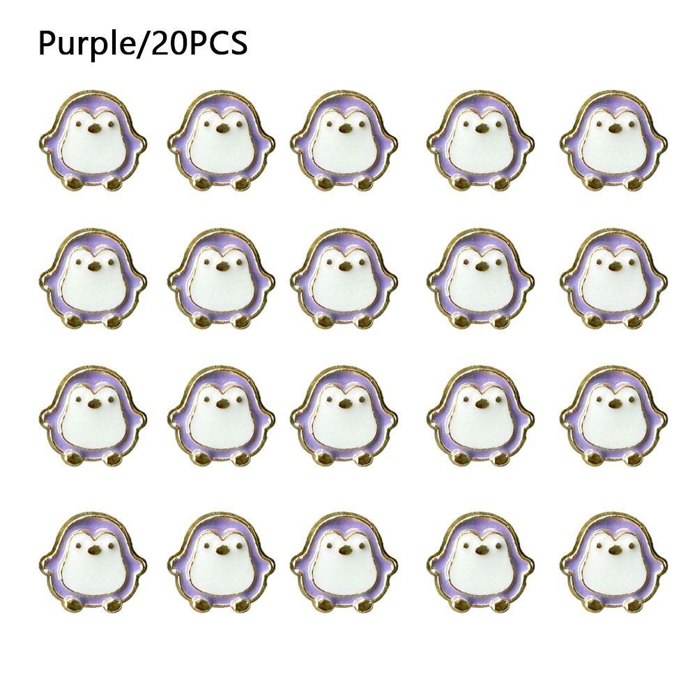20pcs Mini Doll Penguin Buttons 8mm Doll Shoes Buckles Coat Buckles  1/6 Doll Clothes Accessories