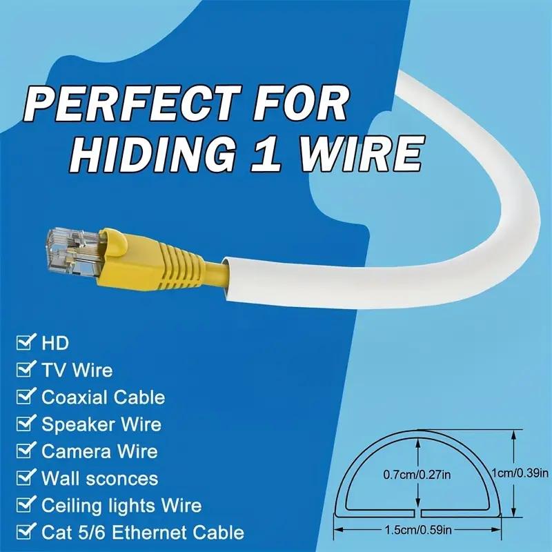 1PC 1m/2m/3meters Cable Protector Self-Adhesive PVC Wire Protection Strip Insulation Cord Protection Cover Wear Resistant Preven