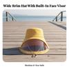 Gust-Resistant Sun Hat with Visor | Comfortable, guarding, Headwear, for Beach
