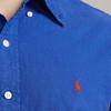 Polo Ralph Lauren FW23 Solid Logo Embroidered Loose Long Sleeve Shirt Men Shirts Blue MNPOWOV16823182-400