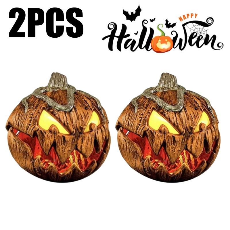 Halloween Rising Sound Scary Pumpkin Head Yard Decoration for Outdoor Garden Party Spooky Decor with Motion and Voice Effects