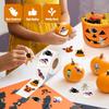 500pcs Roll Stickers Funny Halloween Sticker Roll Cute Pumpkin Ghost Skull Spider Bat Label Decal Graffiti Stickers DIY Phone