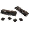 Exterior Car Accessories For Land Rover Defender 90 110 130 -2026 ABS Blackened Car Rear Lamp Shade Light Cover Trim