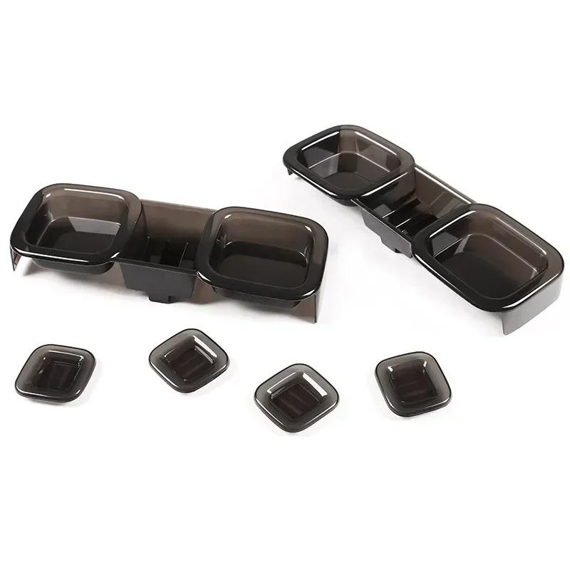 Exterior Car Accessories For Land Rover Defender 90 110 130 -2026 ABS Blackened Car Rear Lamp Shade Light Cover Trim