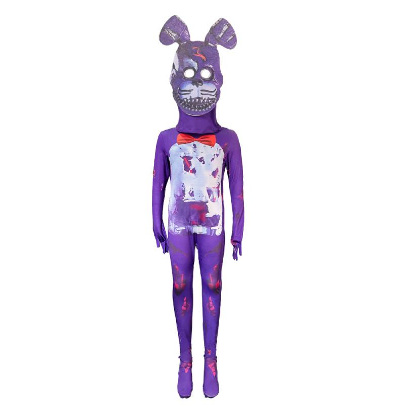 

Cosplay Poppy Playtime Costume Cartoon Jumpsuits Halloween Performance Party 110cm фіолетовий