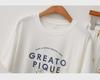 GP Ice Cream Cartoon Pajama Set: Modal Short-Sleeved Top & Trousers for Home
