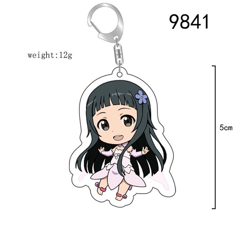 Sword Art Online Acrylic Keychain: Asuna, Sinon, Kirito Anime Charm