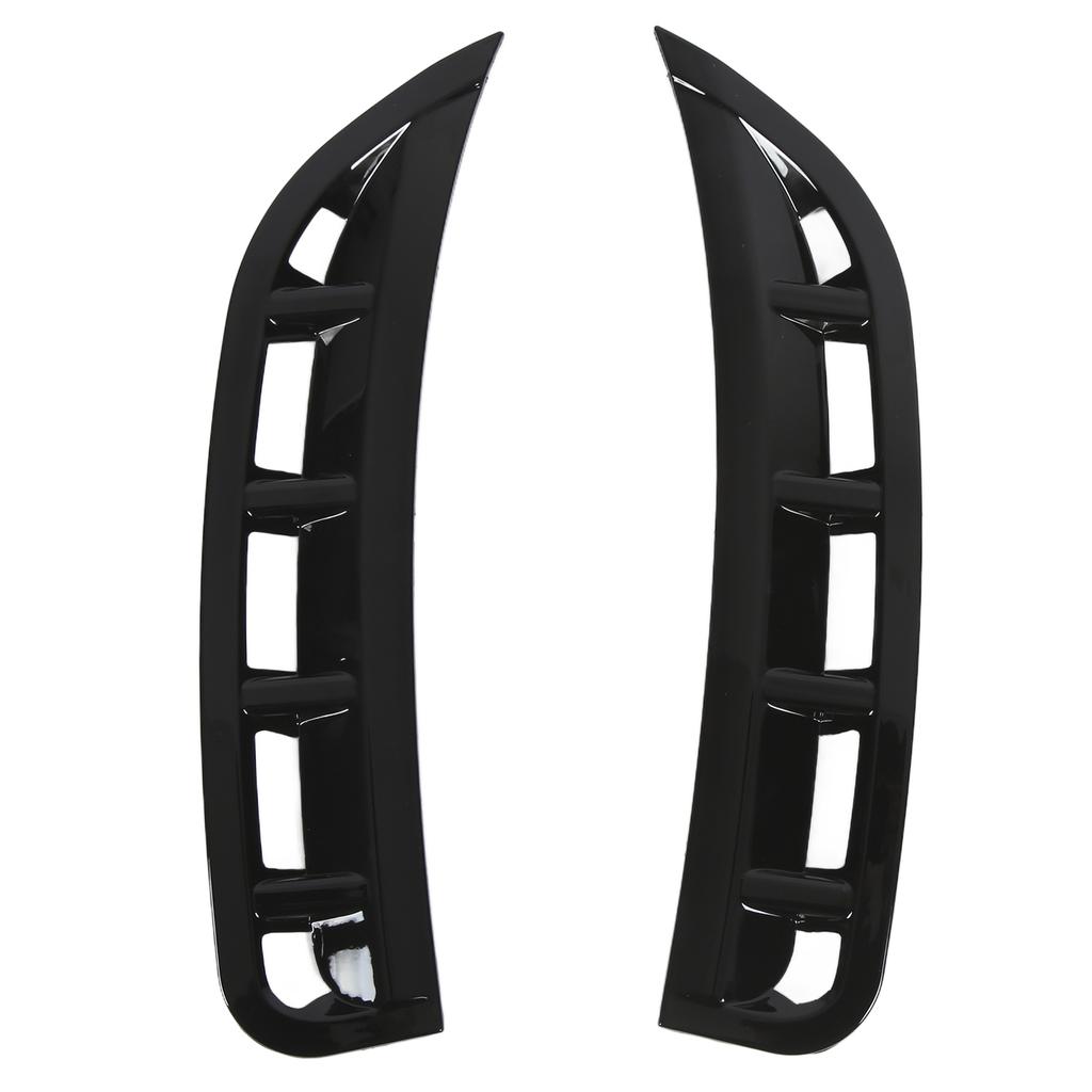 Pair Front Bumper Side Air Vent Spoiler Wind Knife Gloss Black Replacement for Mercedes Benz GLE Class 2019+