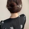 Pearl Flower Lotus Chinese Style Headwear Hanfu Hair Sticks Metal Hairpin Ancient Style Hairpin